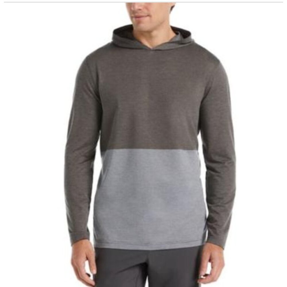 NWOT PGA Tour Golf Hoodie Mens Medium Gray Lightweight Jacket Pullover